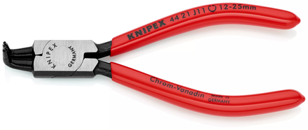 Pince pour circlips intérieurs coudée à 90° de 12 à 25mm- Gainage PVC KNIPEX - 4421J11SB