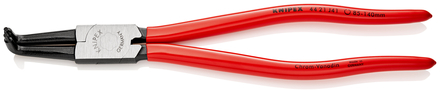 Pince pour circlips intérieurs coudée à 90° de 85 à 140mm - Gainage PVC KNIPEX - 4421J41