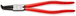 Pince pour circlips intérieurs coudée à 90° de 85 à 140mm - Gainage PVC KNIPEX - 4421J41