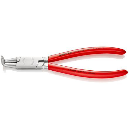 Pince pour circlips intérieurs coudée à 90° de 12 à 25mm - Gainage PVC - Chromée KNIPEX - 4423J11
