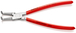 Pince pour circlips intérieurs coudée à 90° de 40 à 100mm - Gaine PVC - Chromée KNIPEX - 4423J31