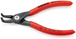 Pince pour circlips intérieurs coudée à 90° de 12 à 25mm -130mm Gainage PVC KNIPEX - 4821J11SB
