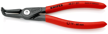 Pince pour circlips intérieurs coudée à 90° de 85 à 140mm - 305mm - Gainage PVC KNIPEX - 4821J41SB