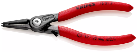 Pince circlips intérieurs de 12 à 25mm + vis de réglage - 140mm - Gainage PVC KNIPEX - 4831J1