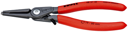 Pince circlips intérieurs de 19 à 60mm + vis de réglage - 180mm - Gainage PVC KNIPEX - 4831J2