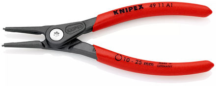 Pince circlips exterieurs 10-25mm KNIPEX longueur 140mm sur carte - 4911A1SB