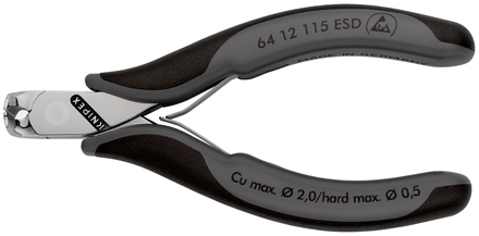 Pince coupante devant 115mm electro esd KNIPEX - 64 12 115 ESD