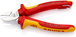 Pince coupante de côté 160mm chrome 1000v antichute KNIPEX - 70 06 160 T