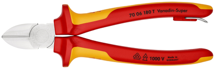 Pce cpte cote 180mm chrome 1000v antich KNIPEX - 70 06 180 T