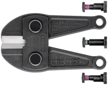 Tête de rechange pour coupe-boulon 71 72 610 - 1 paire de mâchoires KNIPEX - 7179610