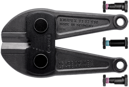 Tête de rechange pour coupe-boulon 71 72 910 - 1 paire de mâchoires KNIPEX - 7179910
