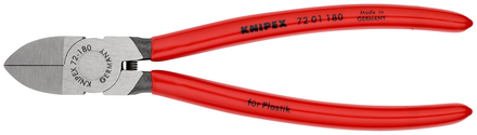 Pince  KNIPEX coupante de côté pour plastique 180mm 72 01 180