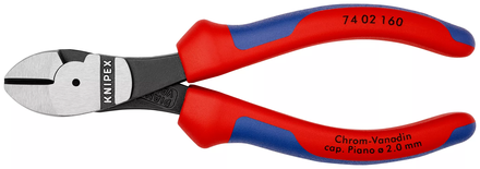 Pince coupante de côté à forte démultiplication 160mm KNIPEX - 74 02 160