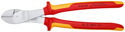 Pce cpte cte fte demult 250mm chr. 1000v KNIPEX - 74 06 250