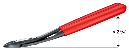 Pce coupante cote fte demult. 200mm 25° KNIPEX - 74 21 200 SB