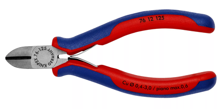 Pince coupante de côté pour électromécanicien - 125 mm - KNIPEX - 76 12 125