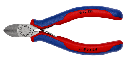 Pince coupante de côté pour électromécanicien - 125 mm - KNIPEX - 76 22 125