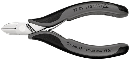 Pince coupante cote electro 115mm esd KNIPEX - 77 02 115 ESD