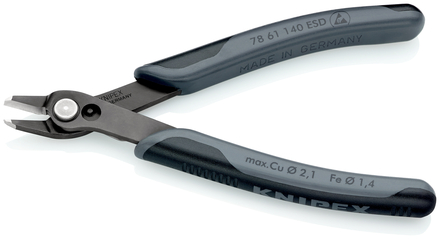 Pince coupante Super Knips® XL ESD - 140 mm - KNIPEX - 78 61 140 ESD
