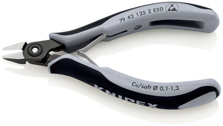 Pince coupante cote electro 125mm esd KNIPEX - 79 42 125 Z ESD