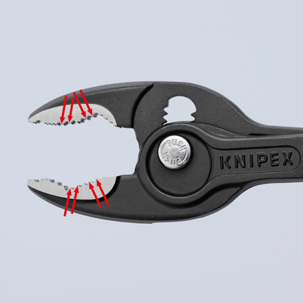 Pince de préhension frontale et latérale Twingrip - 200 mm - Gainage Bi-matière - Tête polie KNIPEX - 8202200