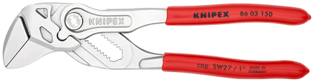 Pince cle 150mm chrome gaine pvc KNIPEX - 86 03 150 SB