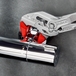 Pince cle 250mm chrome gaine pvc - Sur carte - KNIPEX - 86 03 250 SB
