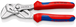 Pince-clé 150mm à mâchoires striées - Gainage bi-matière - Chromée - 27mm KNIPEX - 8605150S02