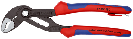 Pince multiprise cobra® 180mm antichute KNIPEX - 87 02 180 T BK