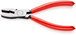 Pince à gruger le verre 160mm - Gainage PVC - Tête polie - Becs de largeur 9,5mm KNIPEX - 9151160