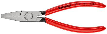 Pince de vitrier à becs plats 160mm - Gainage PVC - Becs de largeur 9,5mm KNIPEX - 9161160