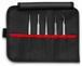 Lot de 5 pinces brucelles en trousse tissu KNIPEX - 920002