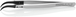 Pince brucelle inox à pointes remplaçables 130mm coudée à 60° KNIPEX - 928103