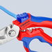 Ciseaux d'électricien - Fonction sertissage d'embouts - Oeillet antichute KNIPEX - 950520SB
