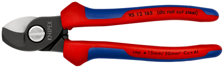 Coupe-cables 165mm ø15mm 50mm² - Sur carte - KNIPEX - 95 12 165 SB