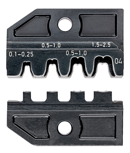 Matrices pour 97 43 200 Sertissage cosses non isolées à fût ouvert 0,1 à 2,5mm² KNIPEX - 974904