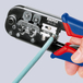 Pince a sertir fiches western rj11/12/45 KNIPEX - 97 51 10