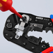 Pince à sertir les fiches RJ45 blindées et non blindées (8 Pôles) KNIPEX - 975113