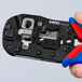 Pince à sertir les fiches RJ45 blindées et non blindées (8 Pôles) KNIPEX - 975113