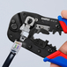 Pince à sertir les fiches RJ45 blindées et non blindées (8 Pôles) KNIPEX - 975113