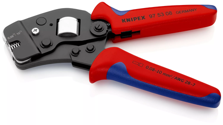 Pince sertir frontale embouts 0,08-10mm² KNIPEX - 97 53 08 SB