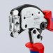 Pince à sertir auto-ajustable pour embouts de câble, avec tête de sertissage rotative Twistor16® - KNIPEX - 97 53 18