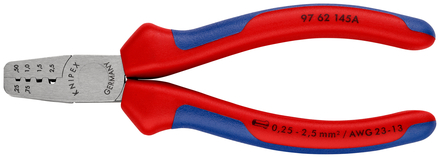 Pince a sertir 145mm embouts 0,25-2,5mm² KNIPEX - 97 62 145 A