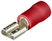 Cosses clips femelles isolées rouge 6,3 x 0,8mm / 0,5 - 1mm² - 100 pièces KNIPEX - 9799020