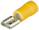 Cosses clips femelles isolées jaune 6,3 x 0,8mm / 4 - 6mm² - 100 pièces KNIPEX - 9799022
