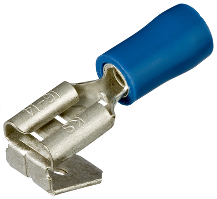 Cosses clips à languette isolées bleu 6,3 x 0,8mm / 1,5 - 2,5mm² - 100 pièces KNIPEX - 9799091