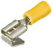 Cosses clips à languette isolées jaune 6,3 x 0,8mm / 4 - 6mm² - 100 pièces KNIPEX - 9799092