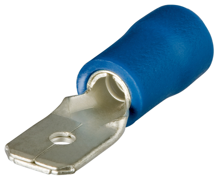 Cosses à languette isolées bleu 6,3 x 0,8mm / 1,5 - 2,5mm² - 100 pièces KNIPEX - 9799111