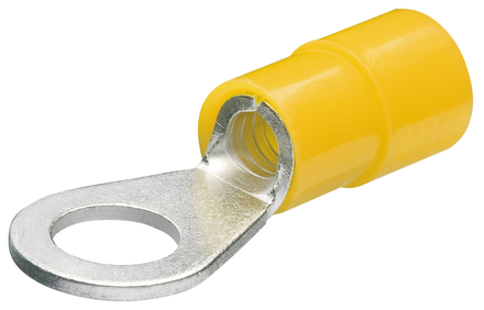 Cosses rondes isolées jaune Ø 10mm / 4,0 - 6,0mm² - AWG 11 -10 - 100 pièces KNIPEX - 9799180