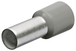 Embouts de câbles isolés gris 4,0mm² - AWG 11 - longueur 17mm - 200 pièces KNIPEX - 9799335